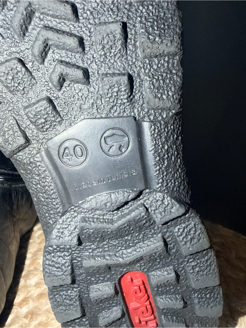 Rieker Hillary Black Leather Winter Boots - Picture 10 of 11